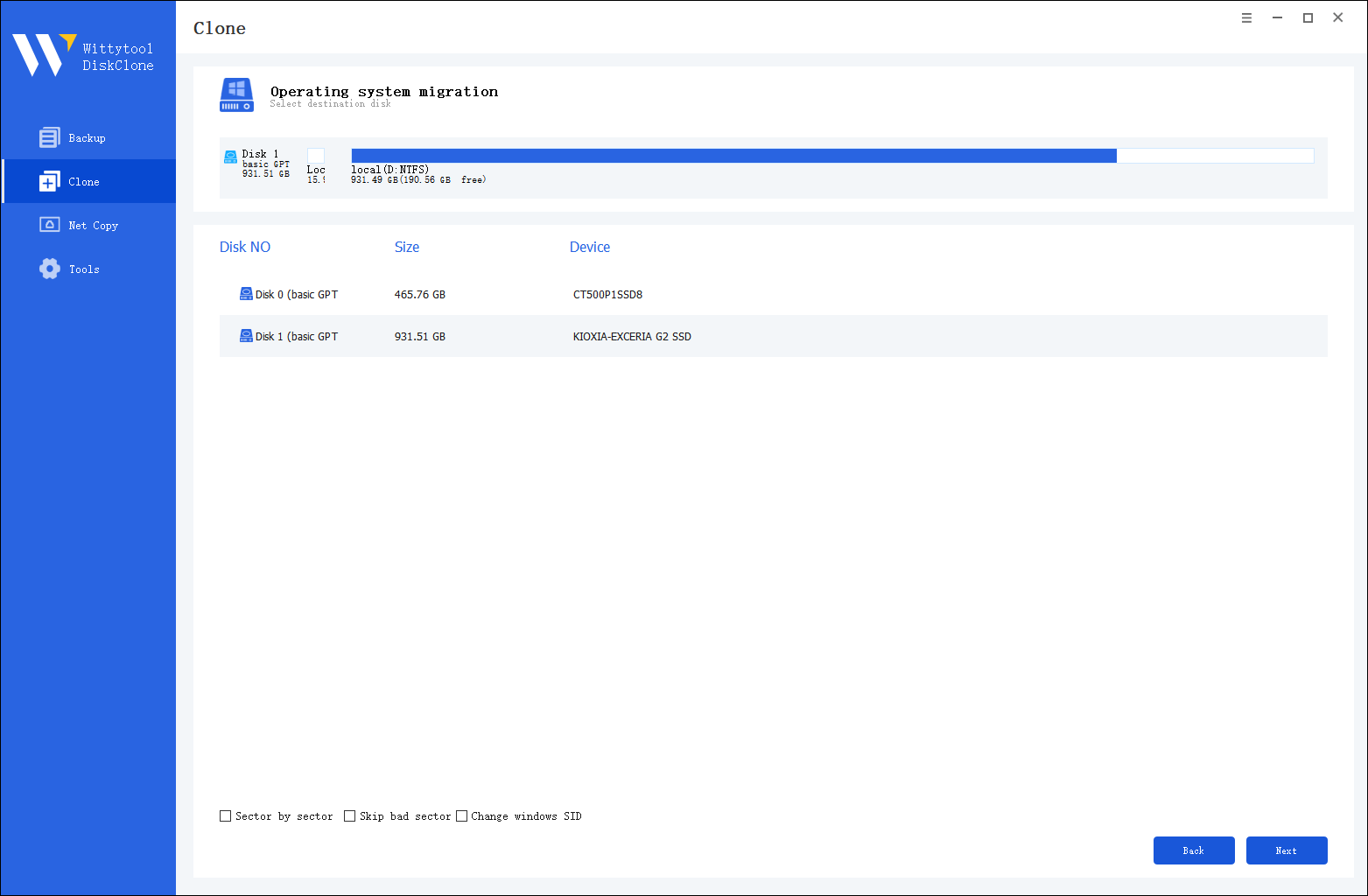 Betriebssystem migrieren - 2