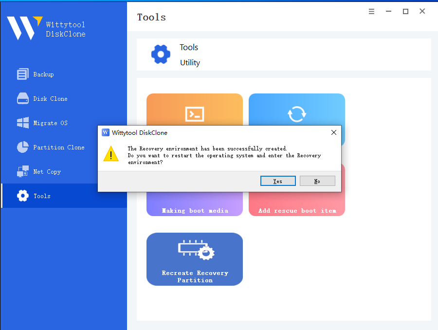 recreate recovery partition 2