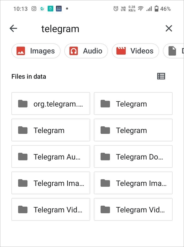 Locate the Target File for downloading telegram video